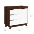 Hudson 3 Drawer Changer Dresser - Espresso White