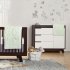 Hudson 3 Drawer Changer Dresser - Espresso White