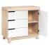 Hudson 3 Drawer Changer Dresser - Washed Natural White