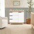 Hudson 3 Drawer Changer Dresser - Washed Natural White