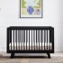 Hudson 3 In 1 Crib With Toddler Rail - Black