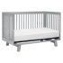 Hudson 3 In 1 Crib With Toddler Rail - Grey