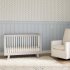 Hudson 3 In 1 Crib With Toddler Rail - Grey White