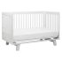 Hudson 3 In 1 Crib With Toddler Rail - White