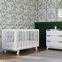 Hudson 3 In 1 Crib With Toddler Rail - White