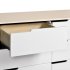 Hudson 6 Drawer Double Dresser - White Washed Natural