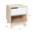 Hudson Nightstand With USB Port - White / Washed Natural