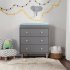 Lolly 3 Drawer Changer Dresser - Grey / Washed Natural