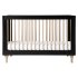 Lolly 3 In 1 Crib With Toddler Rail - Black / Washed Natural