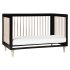 Lolly 3 In 1 Crib With Toddler Rail - Black / Washed Natural
