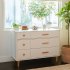Lolly 6 Drawer Double Dresser - White / Natural