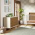 Palma 7 Drawer Double Dresser - Warm White / Natural Walnut