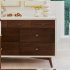 Palma 7 Drawer Double Dresser - Warm White / Natural Walnut