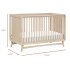 Peggy 3 In 1 Crib With Toddler Rail - Taupe