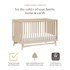 Peggy 3 In 1 Crib With Toddler Rail - Taupe