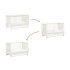 Peggy 3 In 1 Crib With Toddler Rail - Warm White