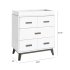 Scoot 3 Drawer Changer Dresser - Slate / White