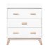 Scoot 3 Drawer Changer Dresser White - Washed Natural