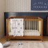 Sprout 4 in 1 Crib with Toddler Rail - Chestnut Natural