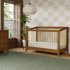 Sprout 4 in 1 Crib with Toddler Rail - Chestnut Natural