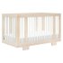 Yuzu 8 in 1 Convertible Crib with All Stages Conversion Kit - Washed Natural/White