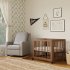 Yuzu 8-In-1 Convertible Crib with Toddler Conversion Kit - Natural Walnut