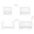 Yuzu 8 in 1 Convertible Crib with All Stages Conversion Kit - White