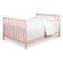 Colby 4-in-1 Low Profile Convertible Crib - Petal Pink