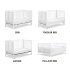 Colby 4-in-1 Low Profile Convertible Crib - White 