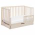 Colby 4 In 1 Convertible Crib with Trundle Drawer Washed Natural