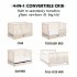 Colby 4 In 1 Convertible Crib with Trundle Drawer Washed Natural