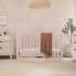 Colby 4 In 1 Convertible Crib with Trundle Drawer Washed Natural