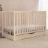 Colby 4 In 1 Convertible Crib with Trundle Drawer Washed Natural