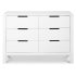 Colby 6 Draw Dresser - White