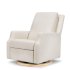 Crewe Recliner and Swivel Glider Ivory Boucle with Light Wood base