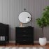 Charlie 3 Drawer Dresser - Ebony