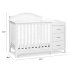 Charlie 4- In -1 Convertible Mini Crib N Changer White