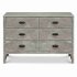Fairway 6 Drawer Double Dresser - Cottage Grey