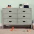 Fairway 6 Drawer Double Dresser - Cottage Grey