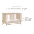 Peggy 3 In 1 Crib With Toddler Rail - Taupe