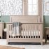 Beckett Rustic 4 In 1 Flat Top Crib - Sandbar