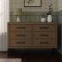Newbern 6 Drawer Assembled Dresser - Dirftwood