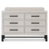 Newbern 6 Drawer Assembled Dresser - White Dirftwood
