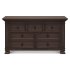 Classic 7 Drawer Double Dresser - Truffle