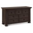 Classic 7 Drawer Double Dresser - Truffle
