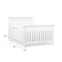 Full Size Conversion Rail - Linen White