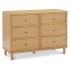 Marin with Cane 6 Drawer - Honey / Honey Cane