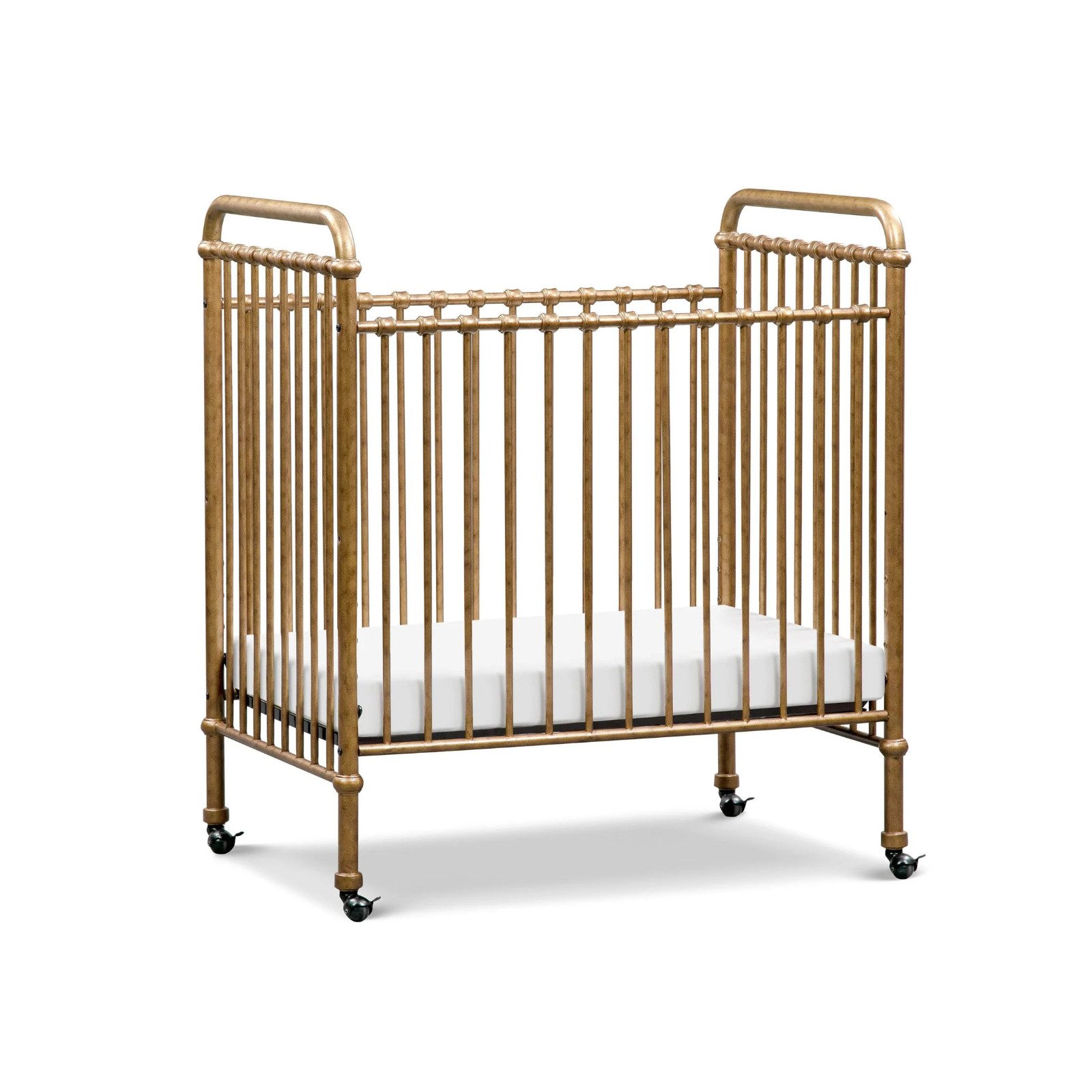Abigail 3-in-1 Convertible Mini Crib Vintage Gold