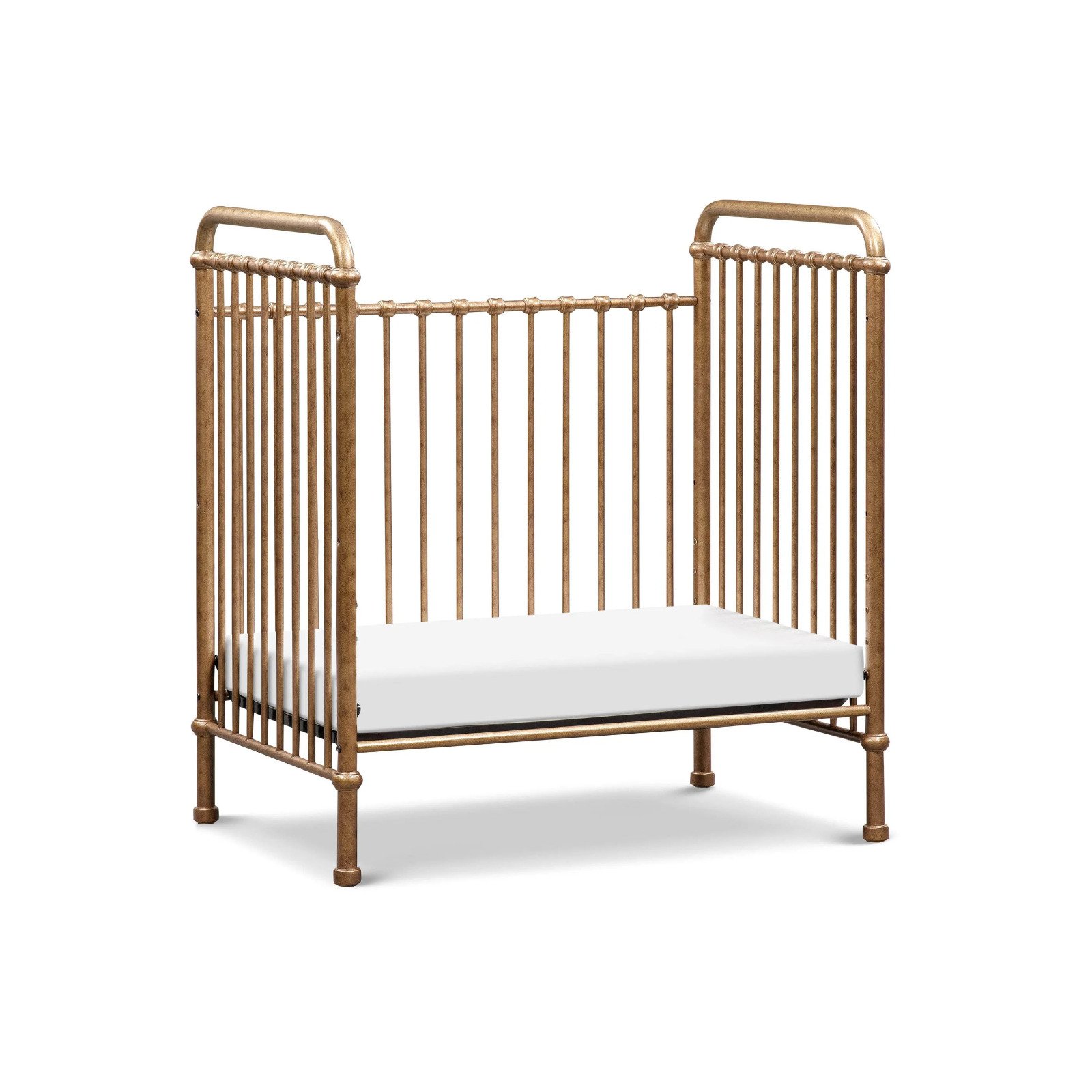 Abigail 3-in-1 Convertible Mini Crib Vintage Gold