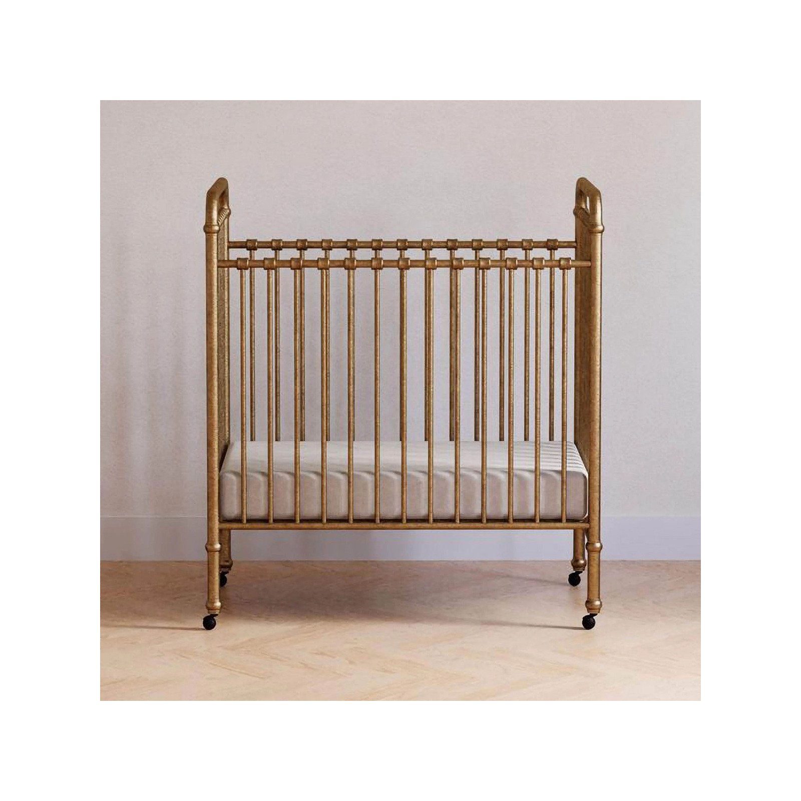 Abigail 3-in-1 Convertible Mini Crib Vintage Gold